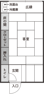 新館 西の風 見取り図